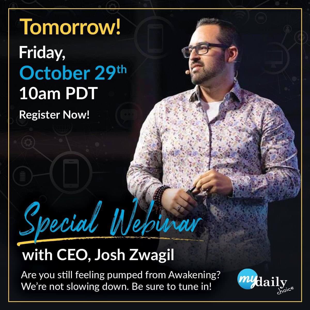 CEO & Founder Josh Zwagil Webinar Oct. 29th