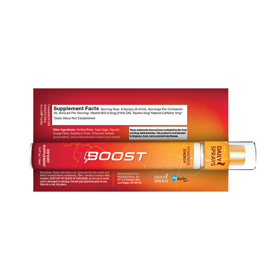 Boost… the alternative to an energy drink, and WAY better!