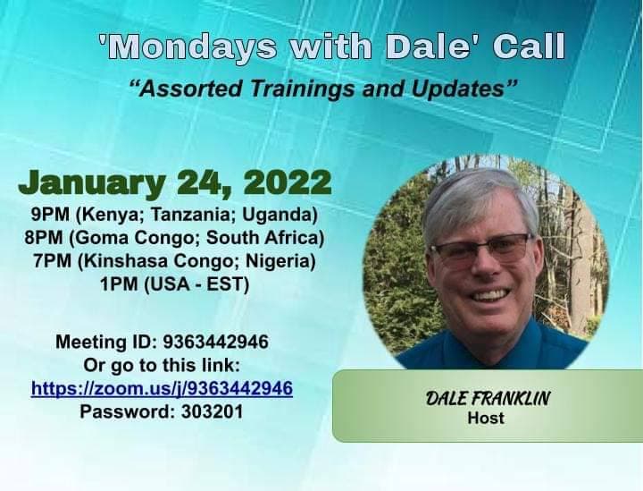 Monday with Dale: Assorted Trainings and Updates – JOIN US