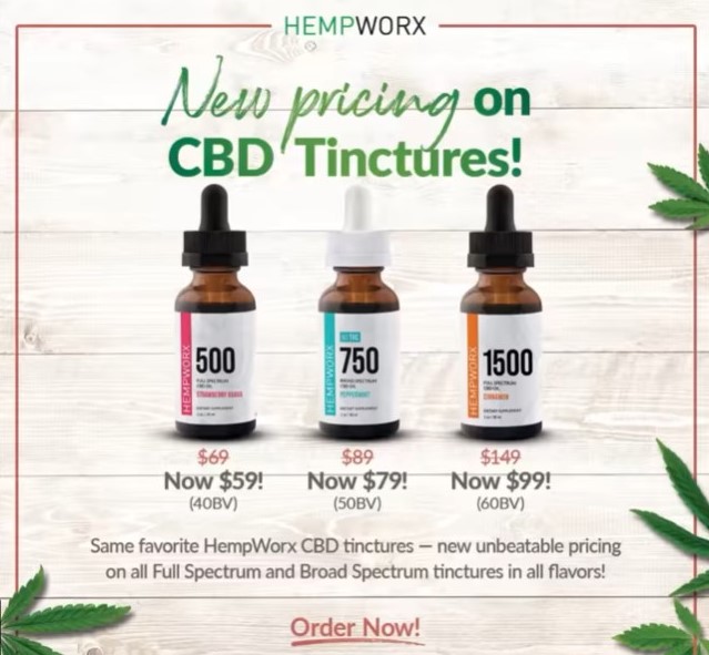 New Permanent Pricing on CBD Tinctures!