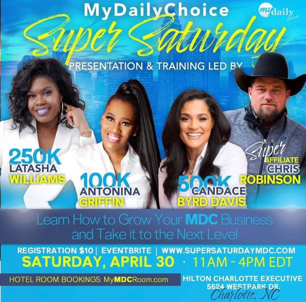 In-person Event: MDC Super Saturday- Charlotte, NC