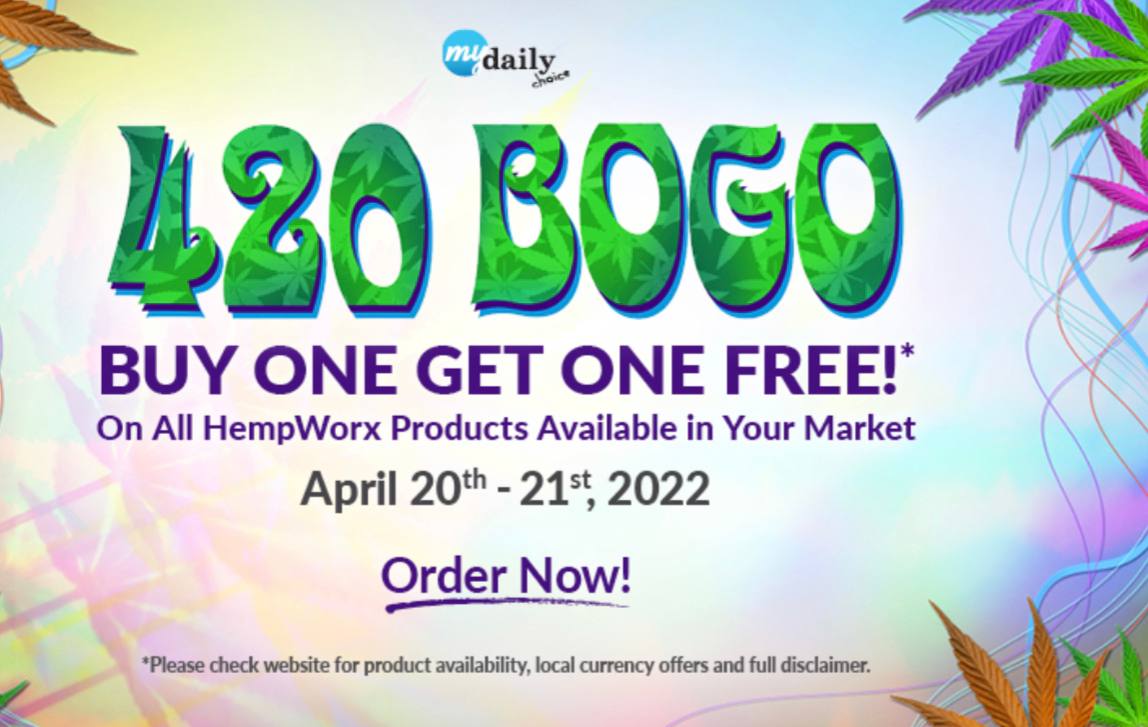 LAST DAY OF THE 420 BOGO HEMPWORX SALE!!!