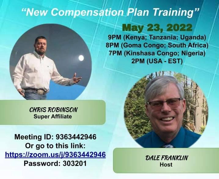 Mondays with Dale: “New Compensation Plan Training” w/Chris Robinson & Host Dale Franklin