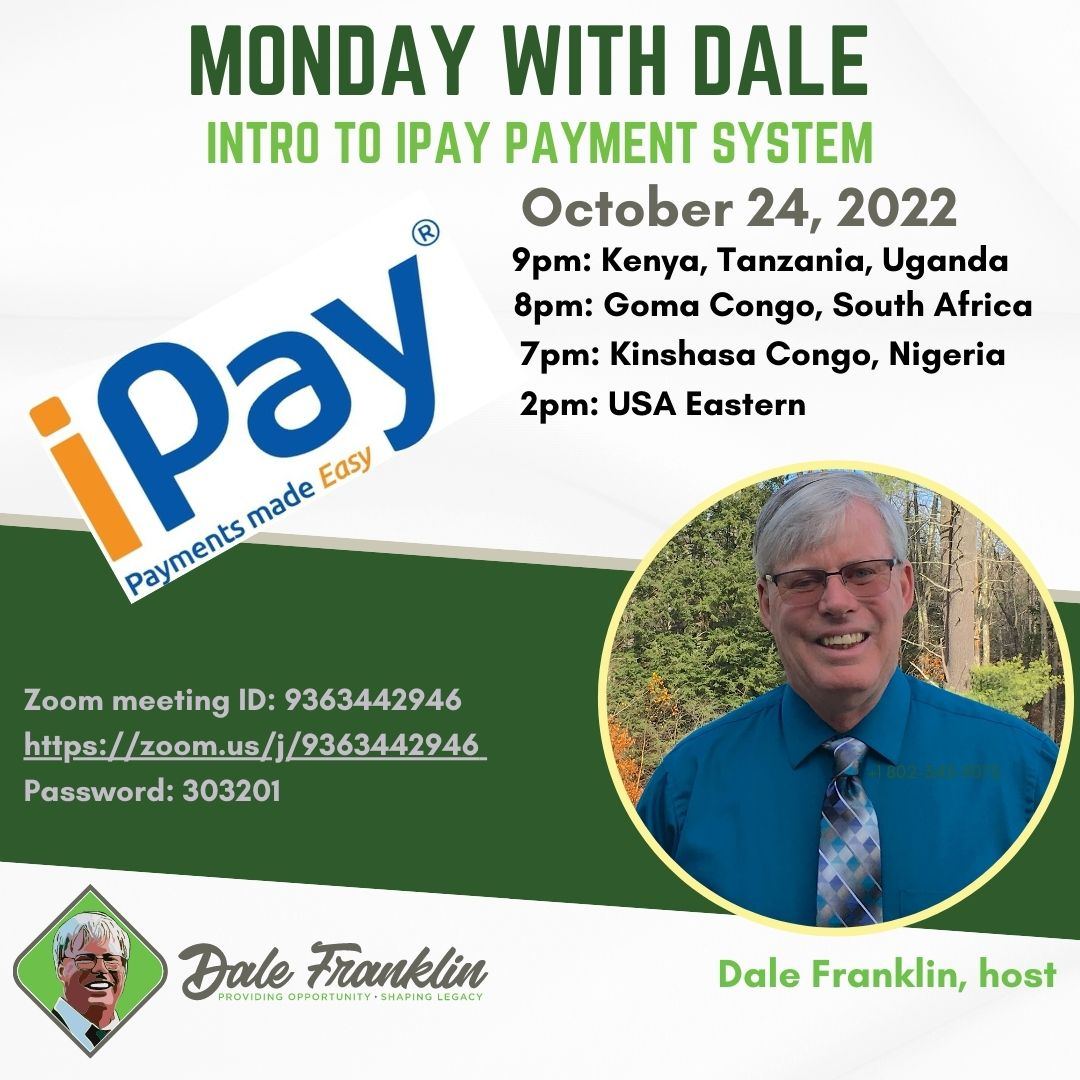 Monday with Dale: Intro to iPay Payment System, 10.24.22