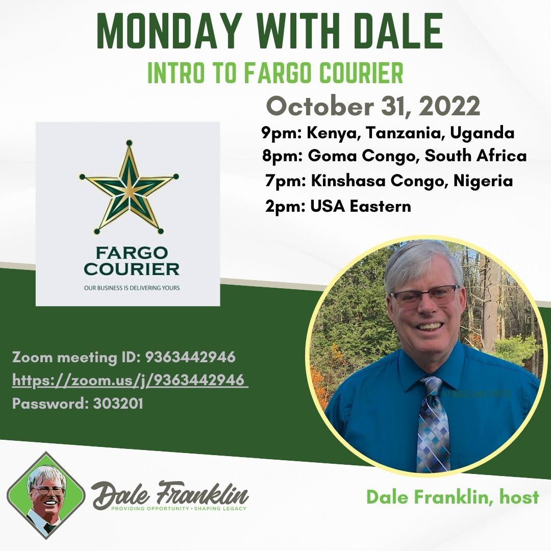 Monday with Dale: Intro to Fargo Courier, 10.31.22