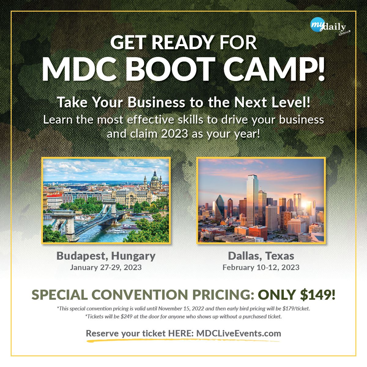 MyDailyChoice Boot Camp!