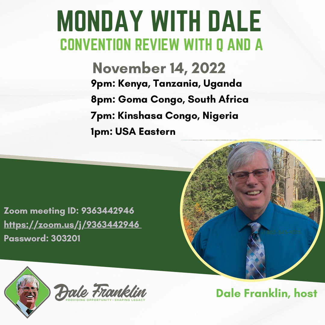 Monday with Dale: Special News for the Africa Market w/Q & A, 11.14.22